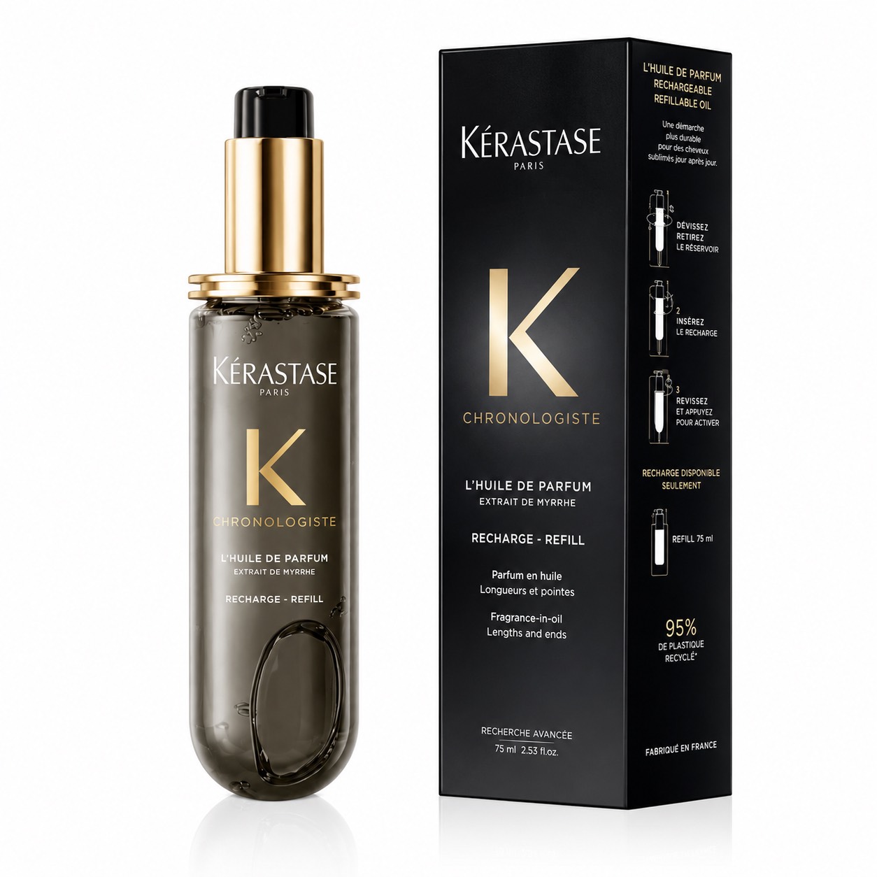 0B16088D-8A33-422F-AABD-539E802E2495.png روغن عطر مو ريفيل کرِاستاس کرونولوژیست ٧٥ ميل | Kérastase Chronologiste L’Huile de Parfum Refill - تصویر 1