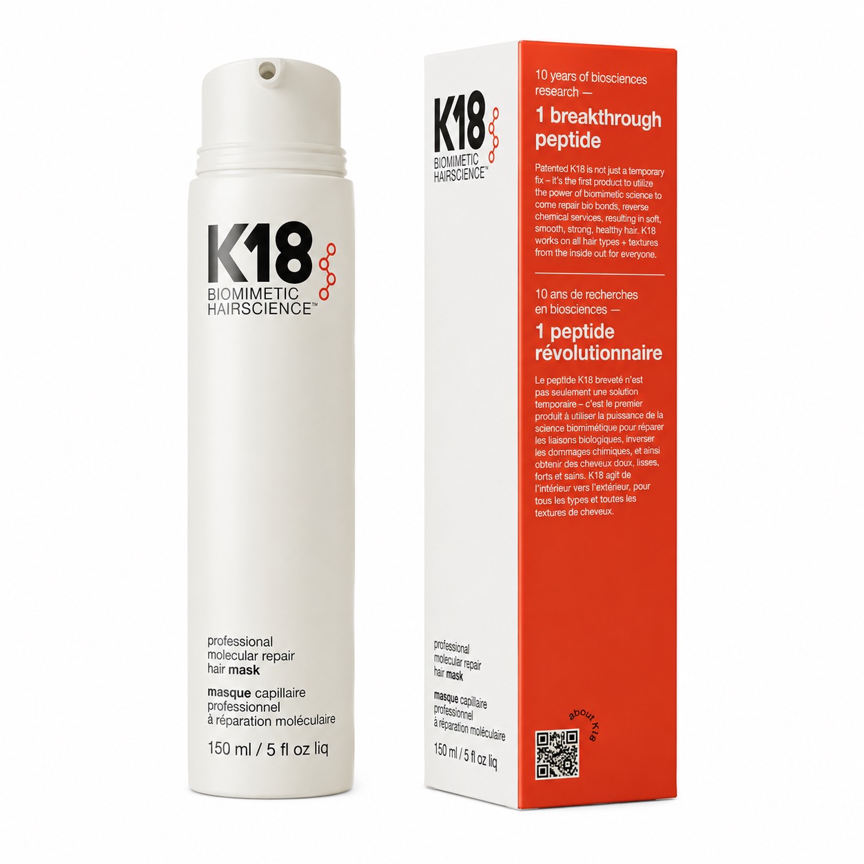 CB5FD592-6B4F-4B6D-8936-BE1262CB5F34.png ماسک ترمیمکننده مولکولی مو K18 Leave-In Molecular Repair Hair Mask - تصویر 1