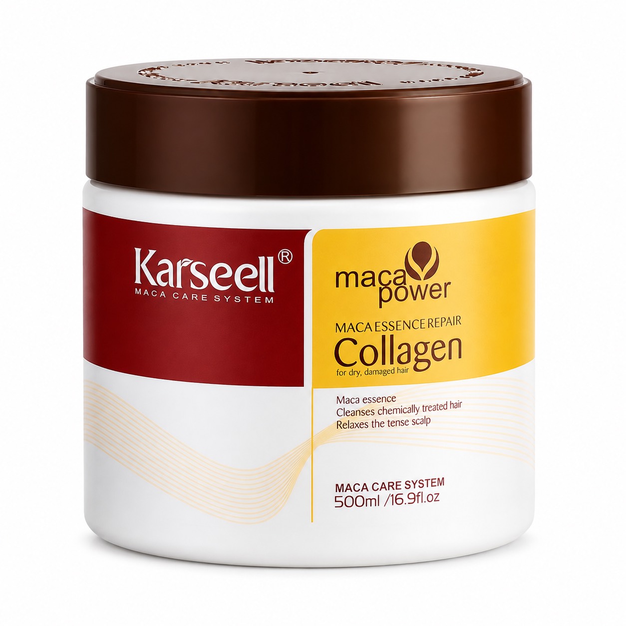 E8EEBF20-E3F1-4C81-BB28-E88545C0D617.png ماسک ترمیمکننده کلاژن مو کارسیل | Karseell Maca Power Collagen Hair Mask - تصویر 1